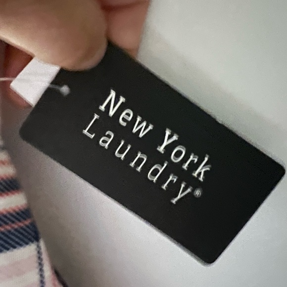 NWT New York Laundry Tie Front Plaid Buttom up Women’s Plus size 3X Blouse shirt - Picture 9 of 9